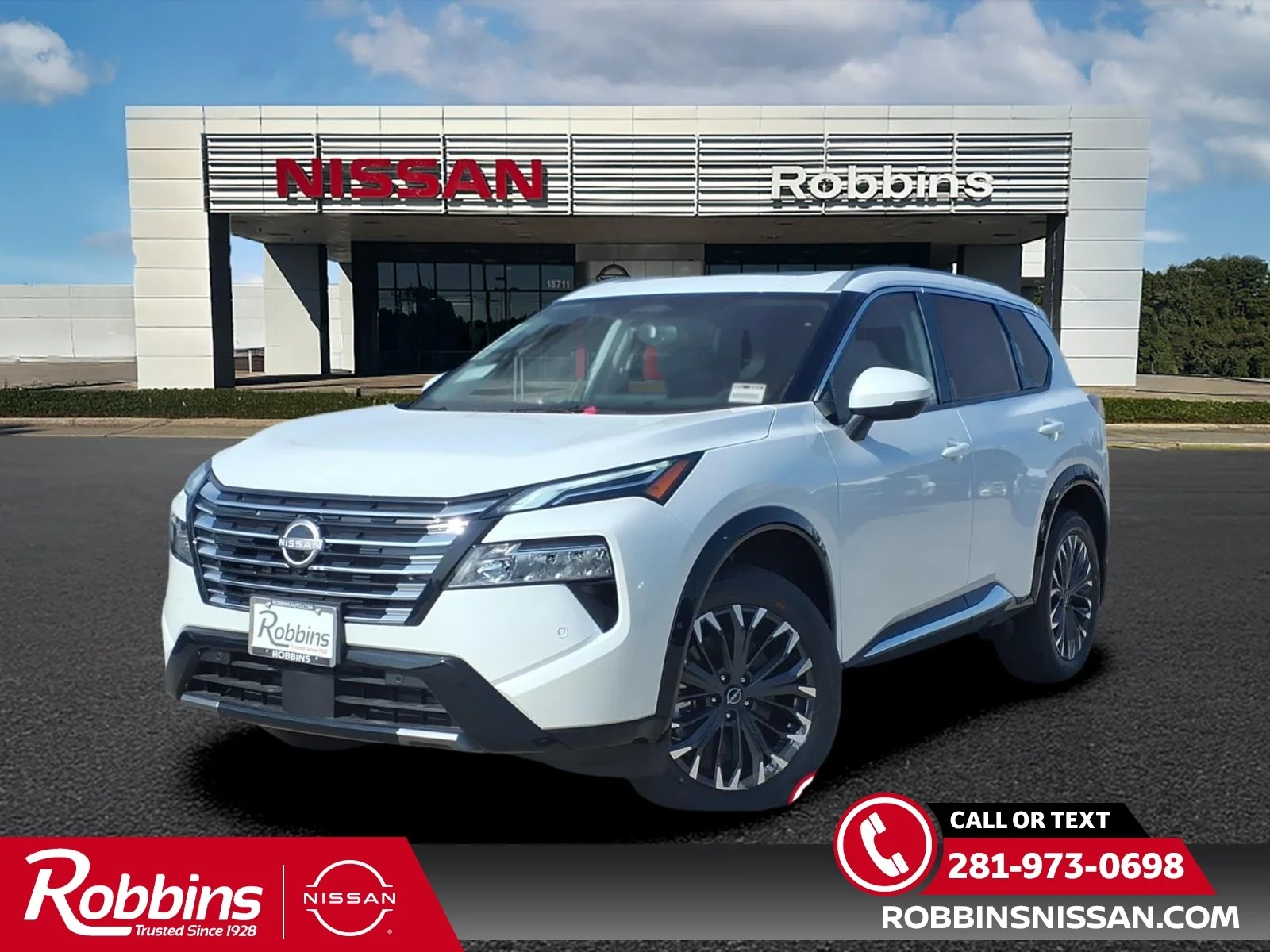 2026 Nissan Rogue Platinum White at Robbins Nissan