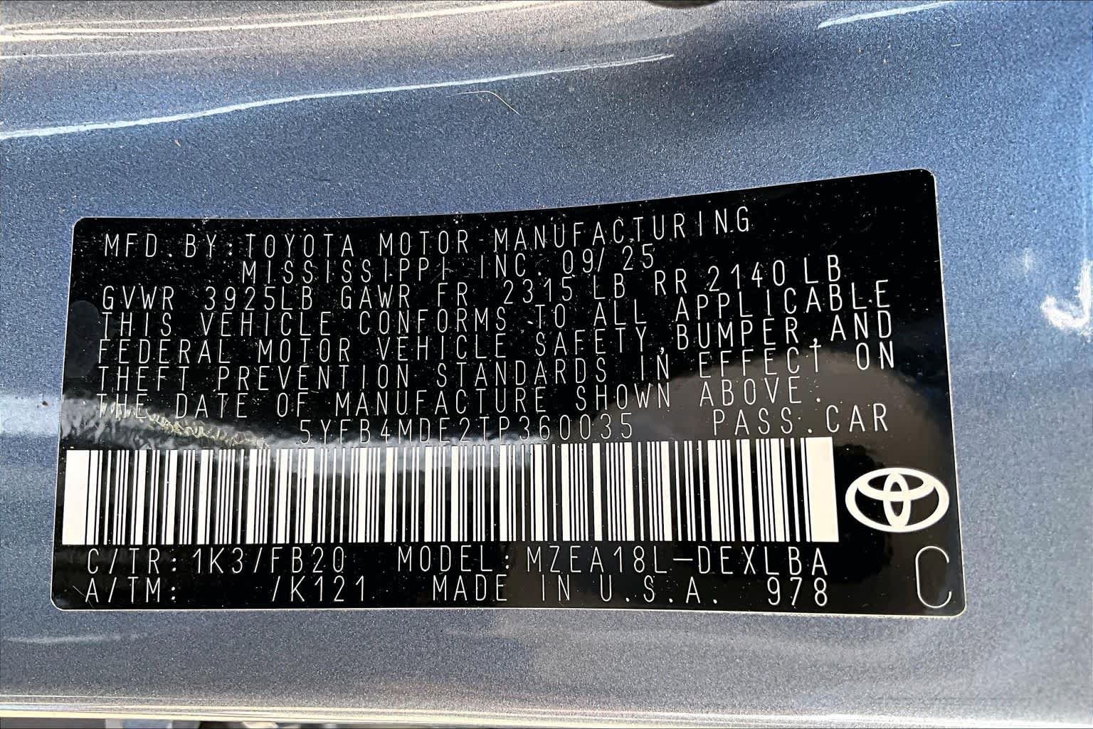 Used 2026 Celestite Toyota LE image 33