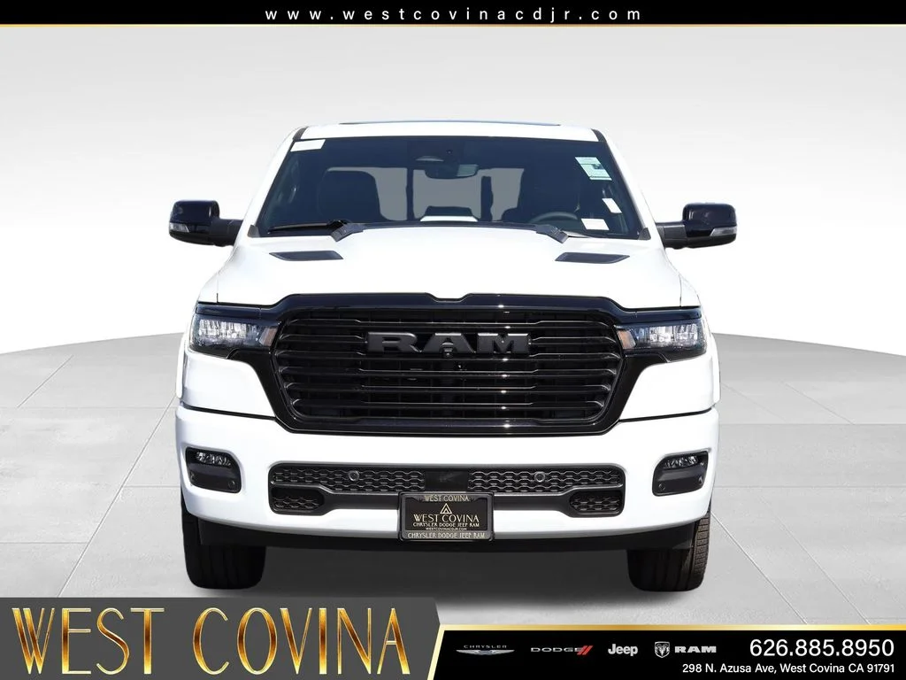 New 2026 Bright White Clear-Coat Exterior Paint RAM Laramie image 2