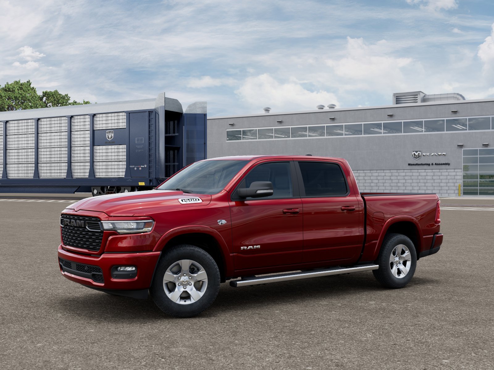 New 2026 Molten Red Pearl-Coat Exterior Paint RAM Big Horn/Lone Star image 1