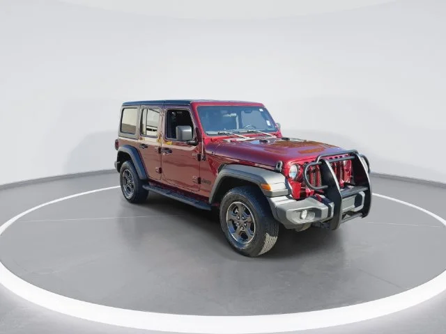 Used 2021 Red Jeep Unlimited Sport S image 2