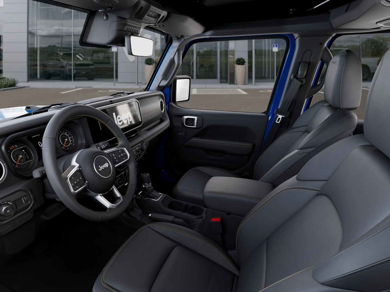 New 2026 Hydro Blue Pearl-Coat Exterior Paint Jeep Sahara image 49