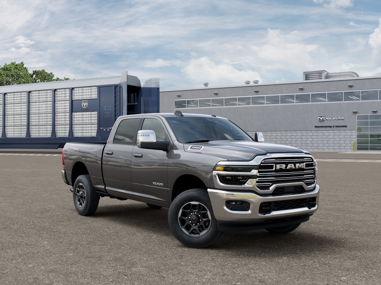 New 2026 Granite Crystal Metallic Clear-Coat Exterior Paint RAM LARAMIE image 3