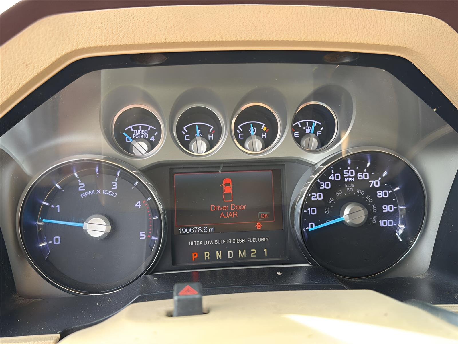 Used 2011 Tuxedo Black Metallic/Pale Adobe Metallic Ford King Ranch image 3