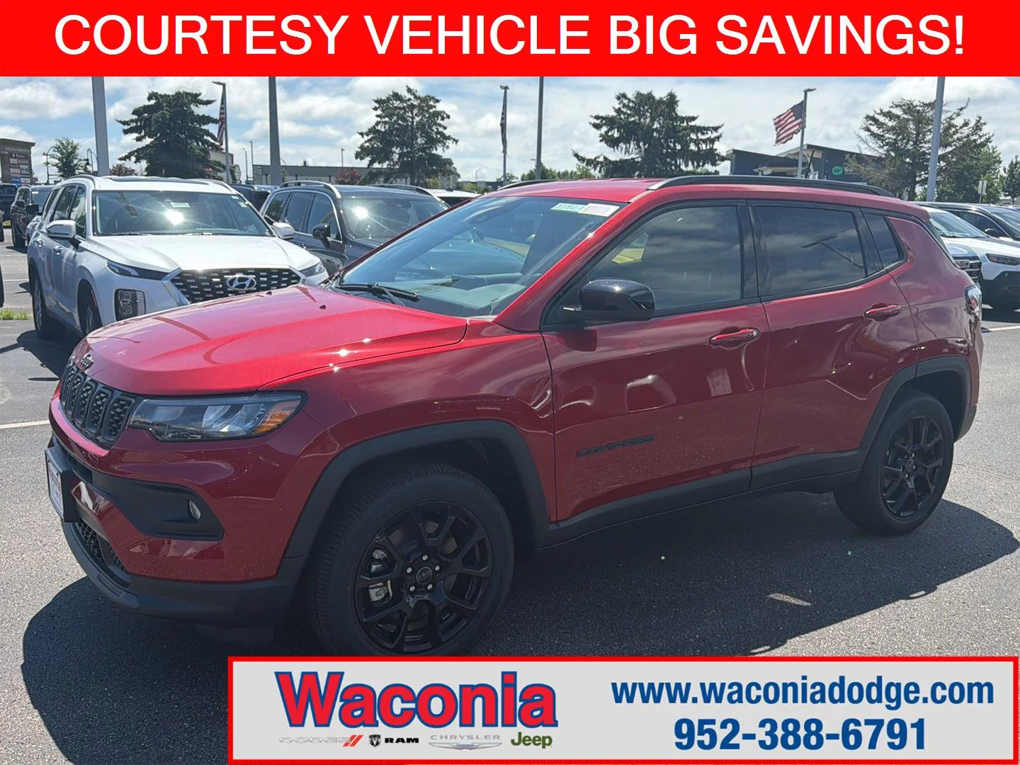 New 2026 Red Hot Pearlcoat Jeep Latitude Altitude image 1