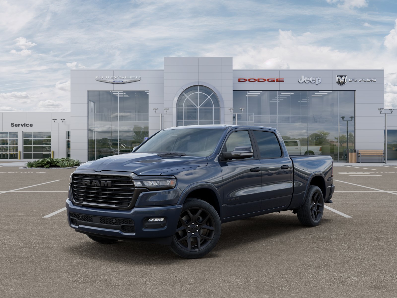 New 2026 Forged Blue Metallic Exterior Paint RAM Laramie image 10