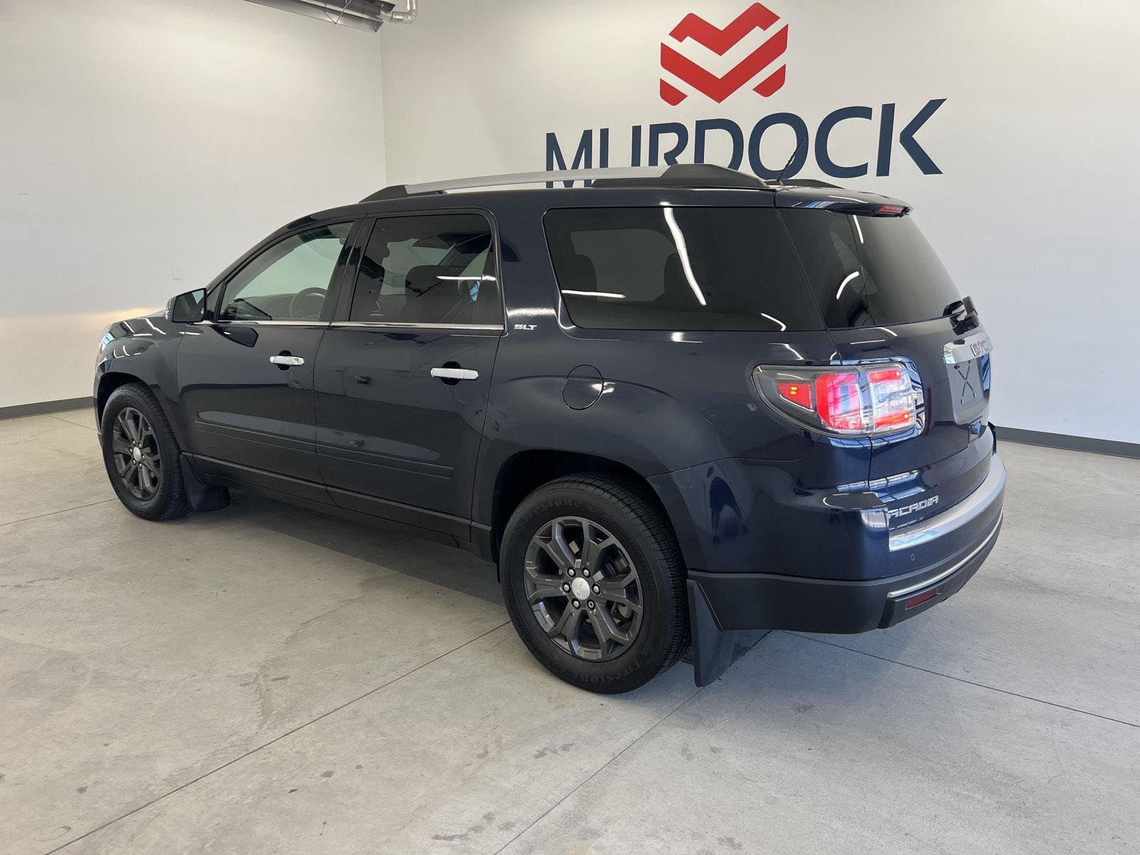 Used 2015 Dark Sapphire Blue Metallic GMC SLT image 2