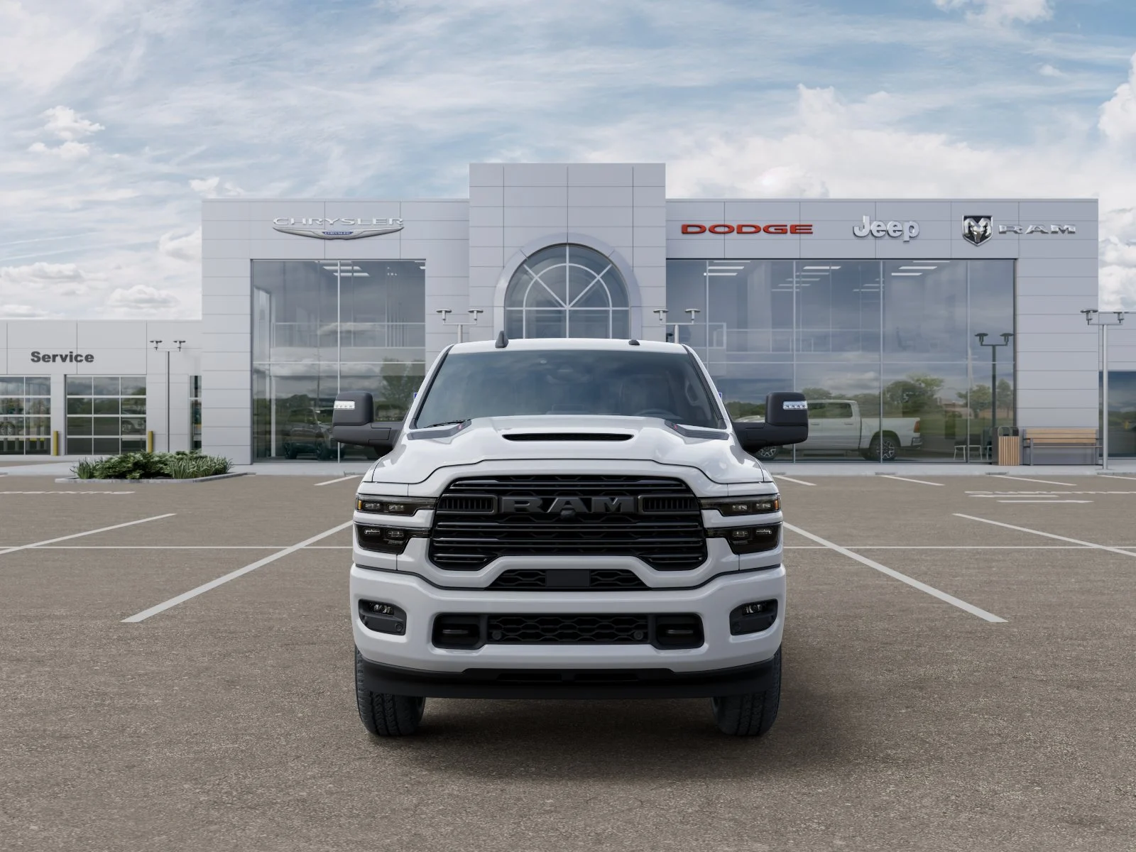 New 2026 Bright White Clear-Coat Exterior Paint RAM Laramie image 6