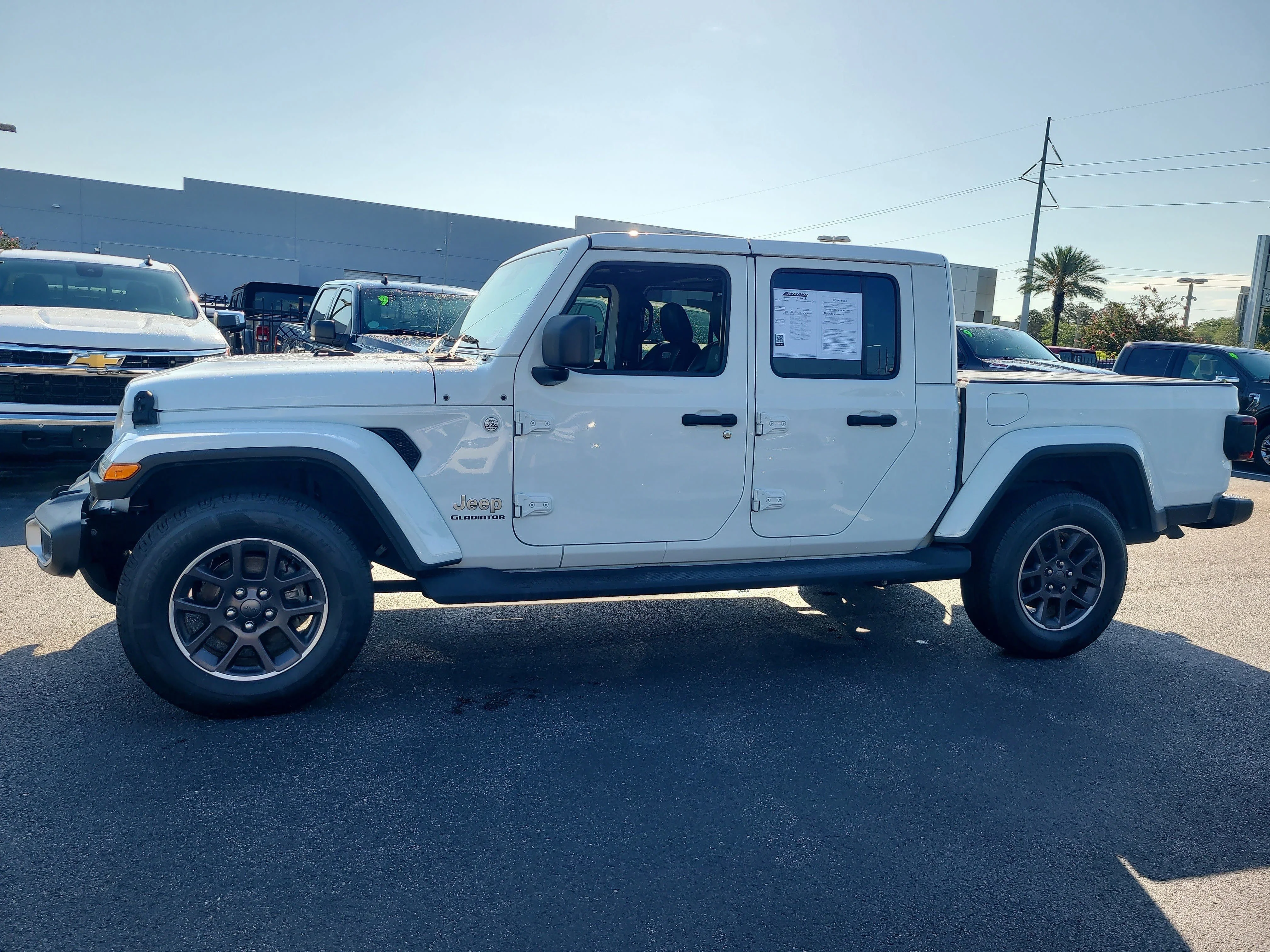 Used 2021 Bright White Clearcoat Jeep Overland image 7