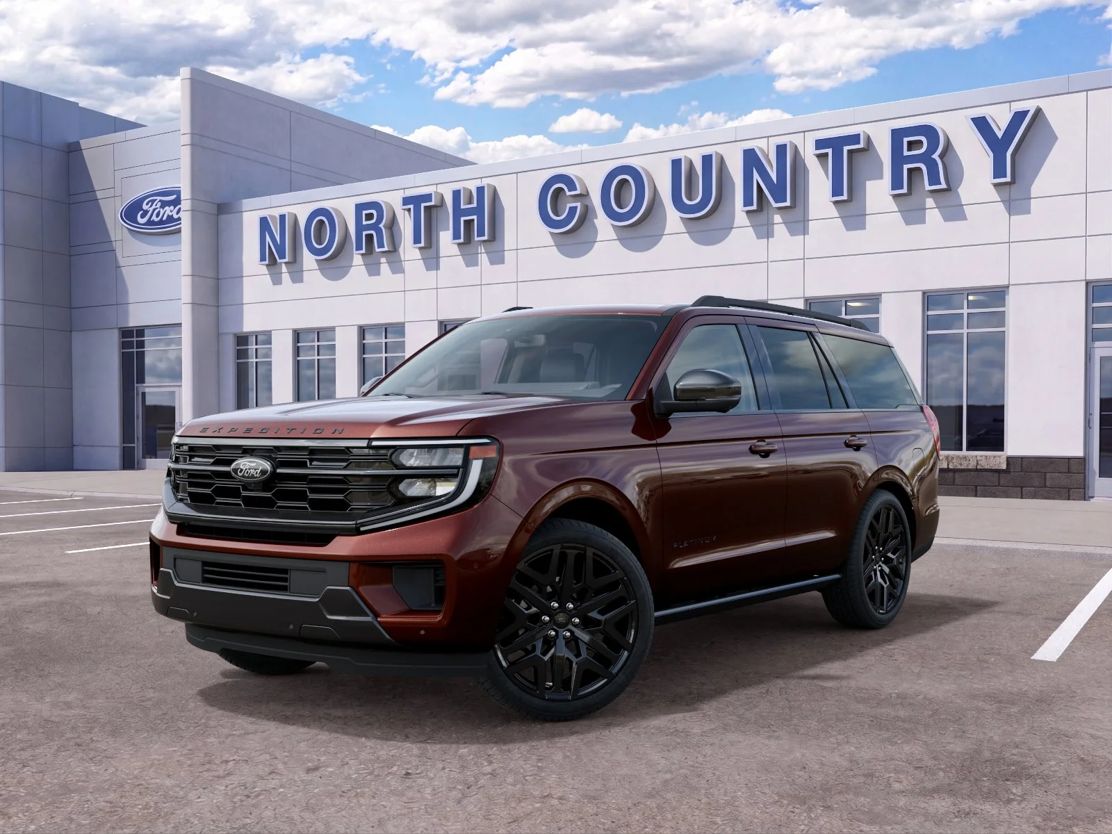 New 2027 Bronze Fire Metallic Tinted Clearcoat Ford Platinum image 28