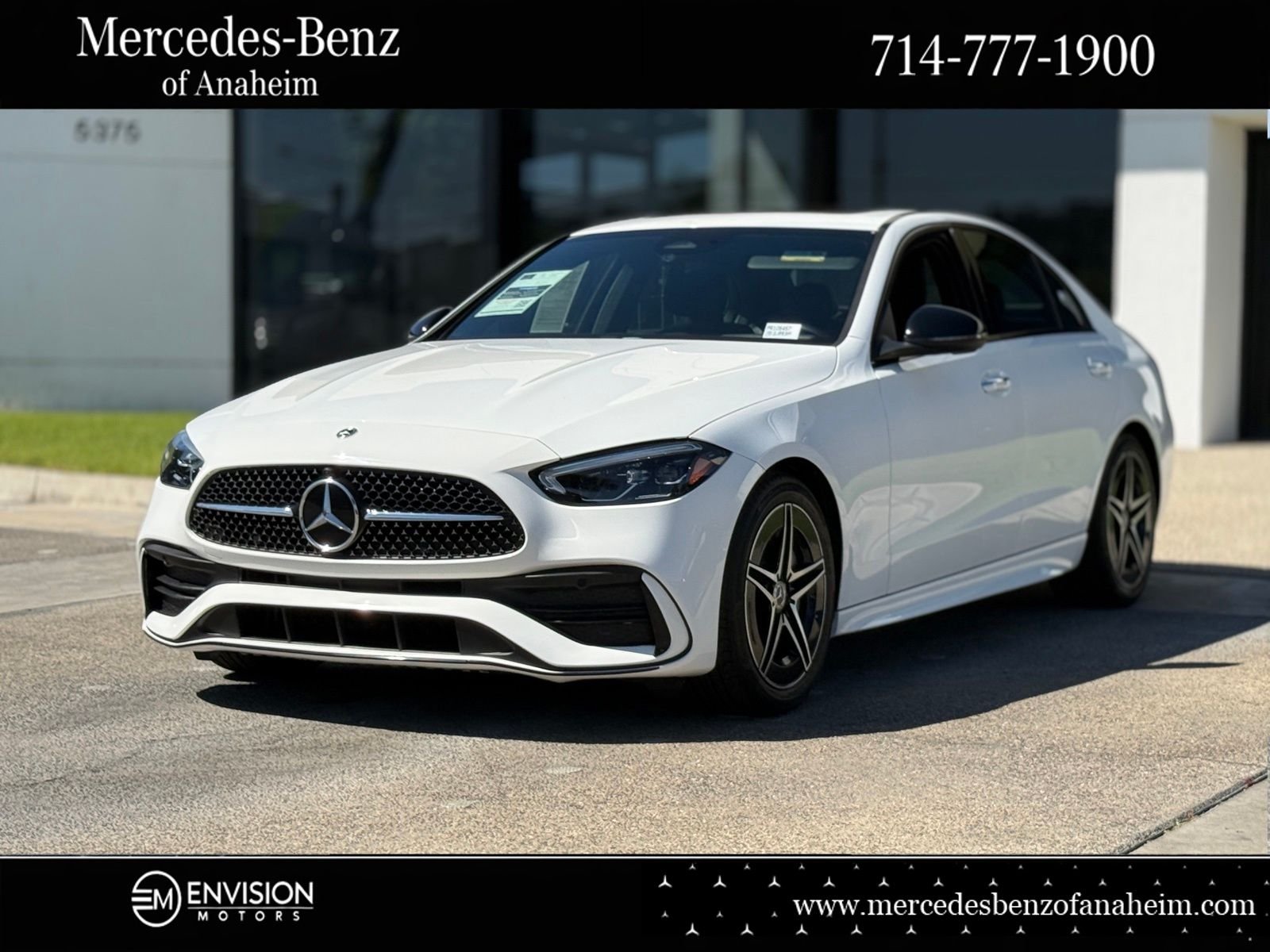 White 2023 Mercedes-Benz C-Class C 300 RWD Sedan Rear-Wheel Drive 9-Speed Automatic