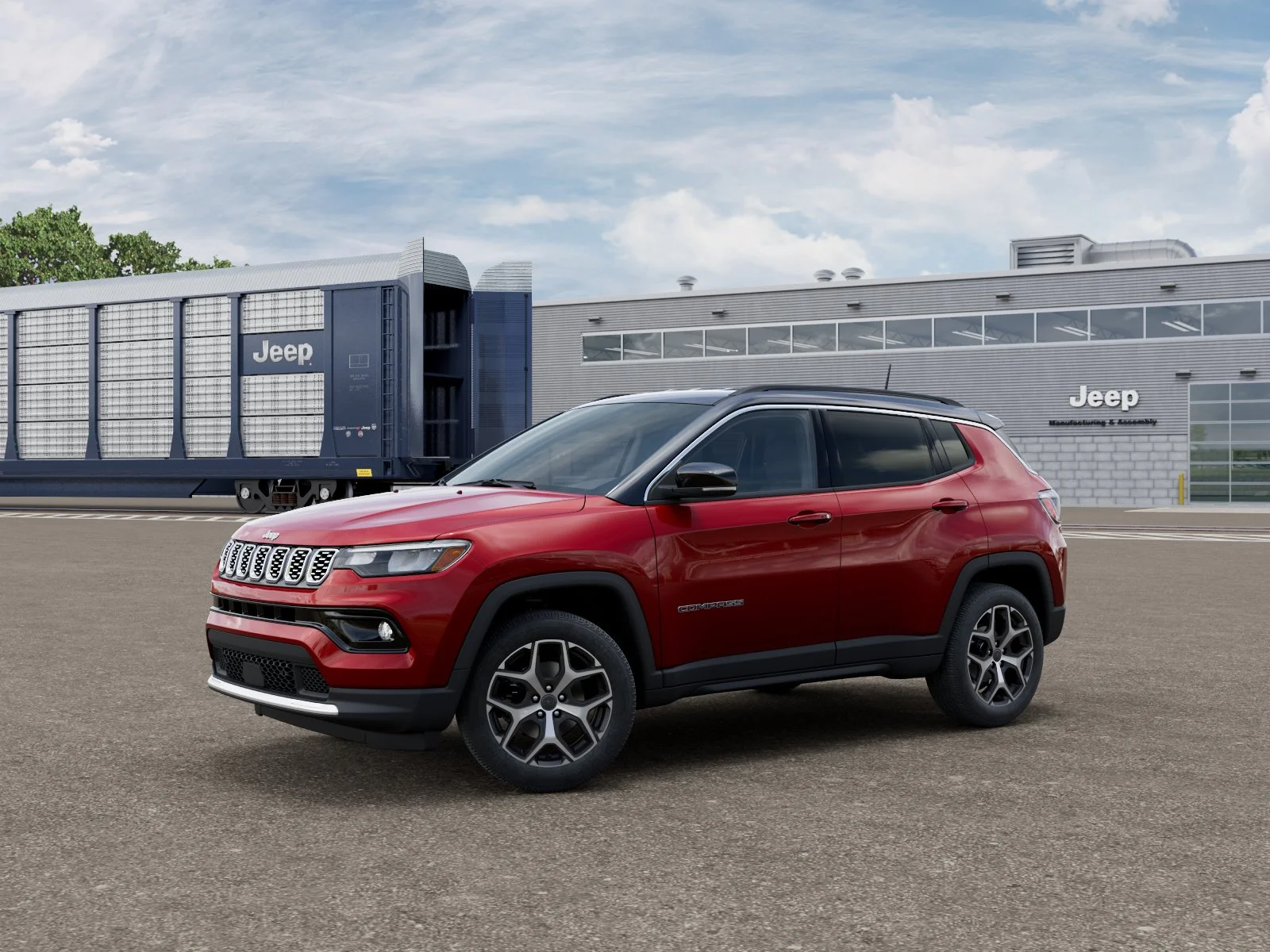 New 2026 Red Hot Pearl-Coat Exterior Paint Jeep Limited image 1