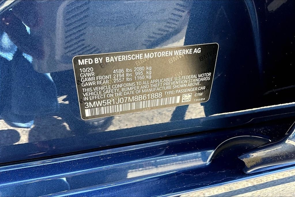 Used 2021 Blue BMW 330i image 20
