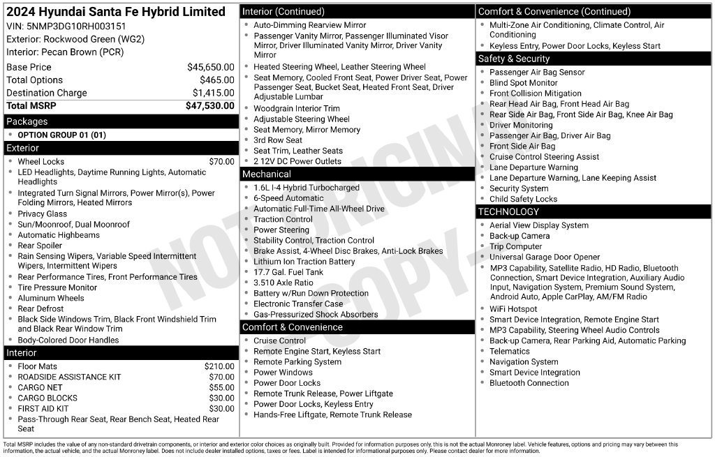 Used 2024 Green Hyundai Limited image 6
