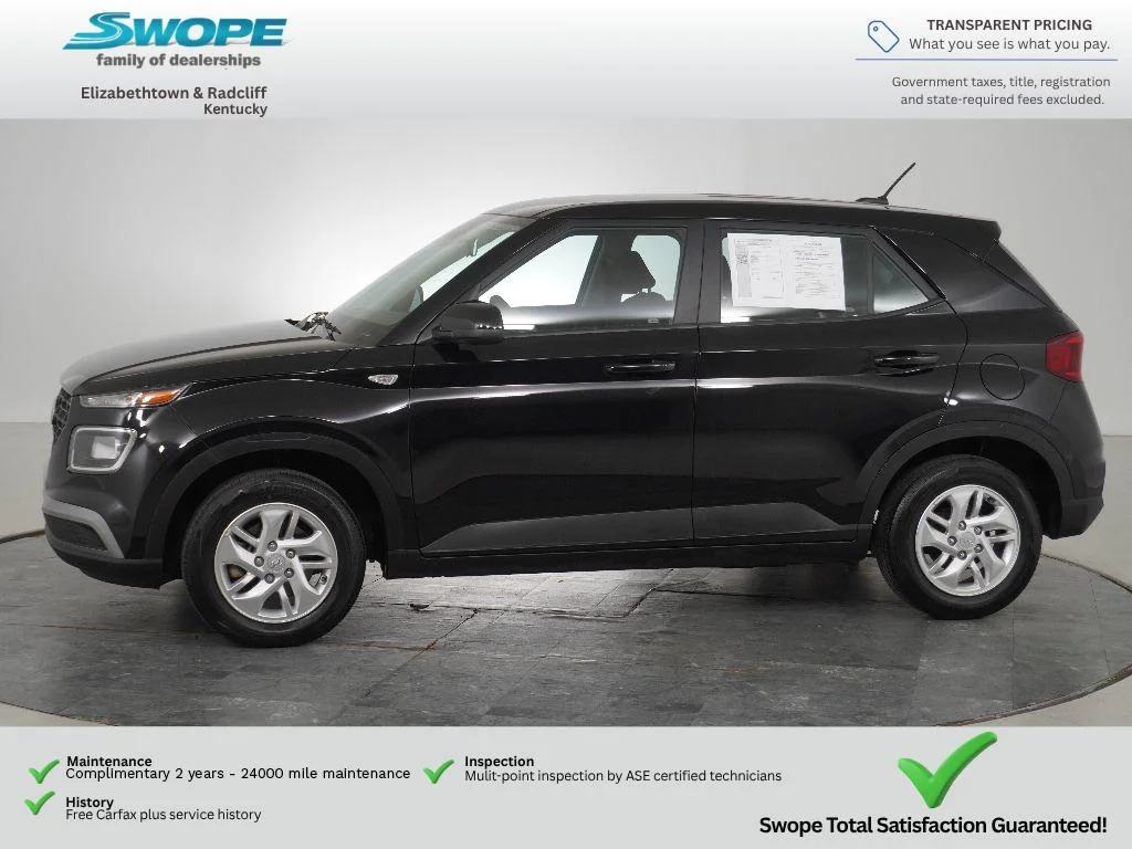 Certified Used 2023 Black Noir Pearl Hyundai SE image 6