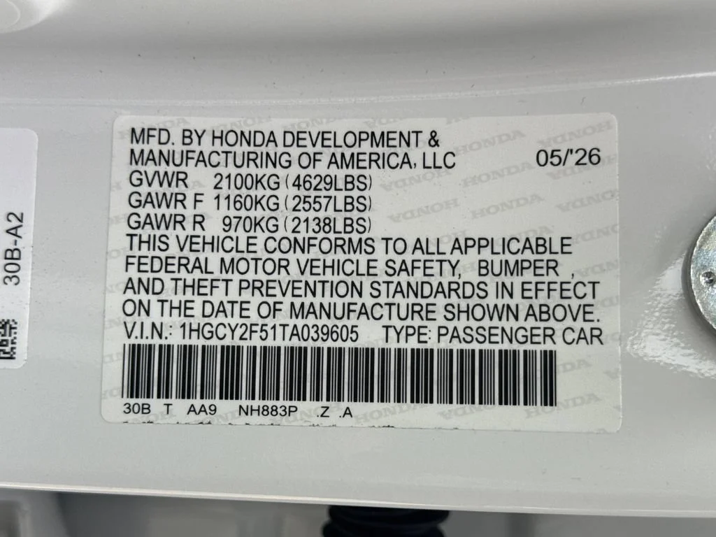 New 2026 Platinum White Pearl Honda Sport image 30