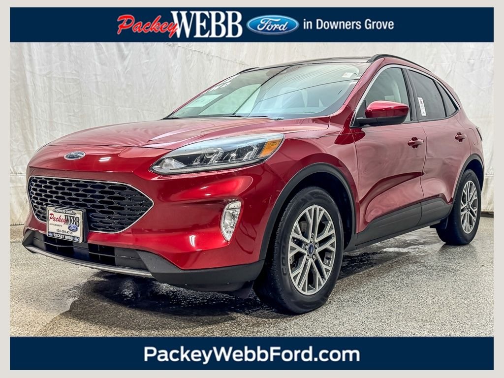 Used 2022 Red Metallic Ford SEL image 1