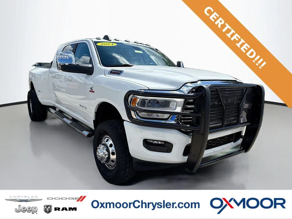 Used 2024 Bright White Clearcoat Ram Laramie image 1