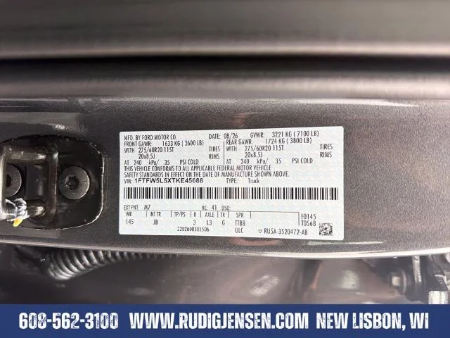 New 2026 Carbonized Gray Metallic Ford Lariat® image 58