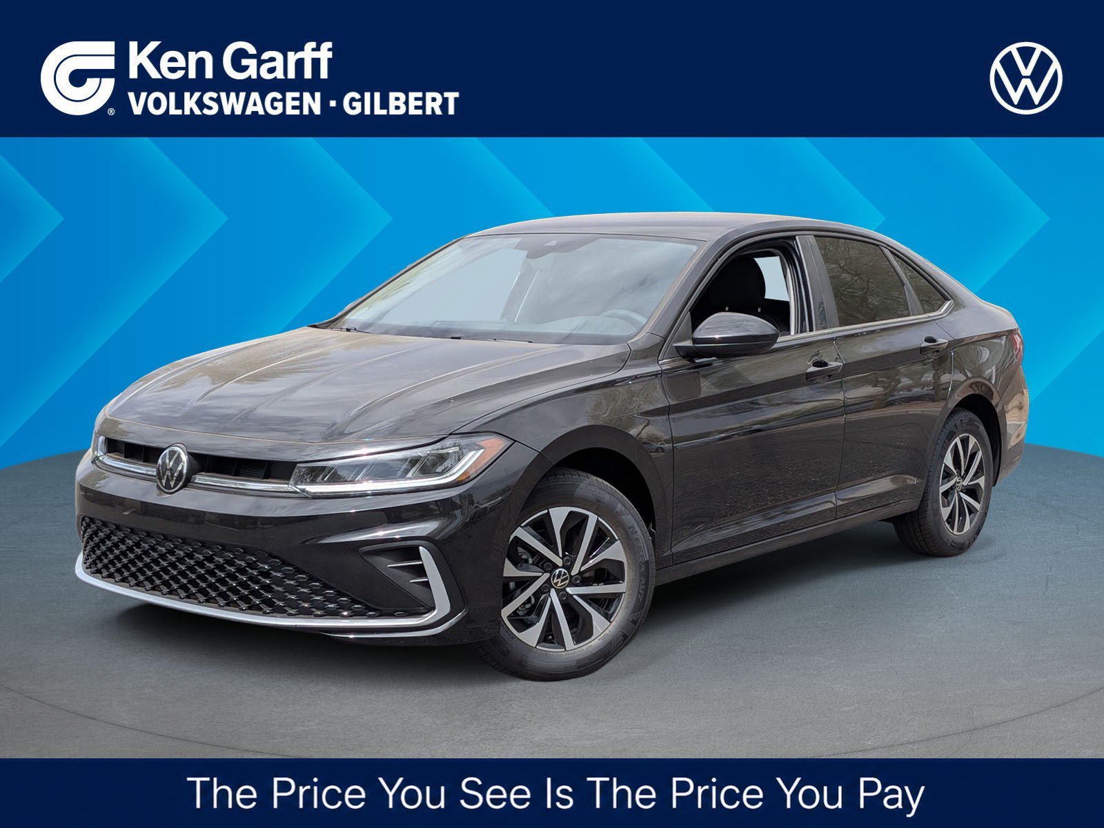 New 2026 Deep Black Pearl Volkswagen S image 1