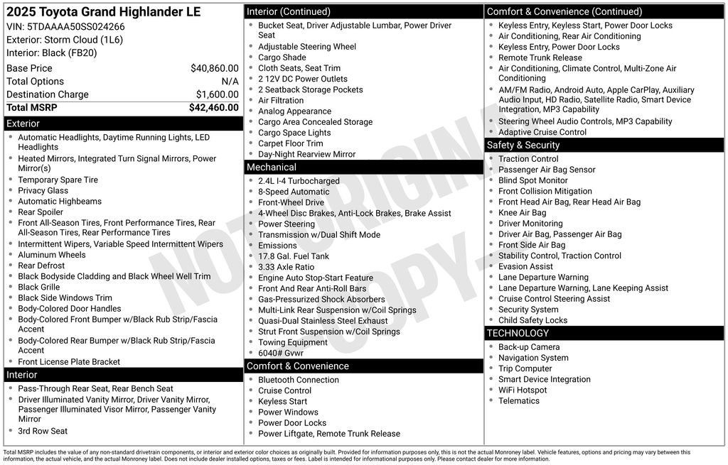 Used 2025 White Toyota LE image 37