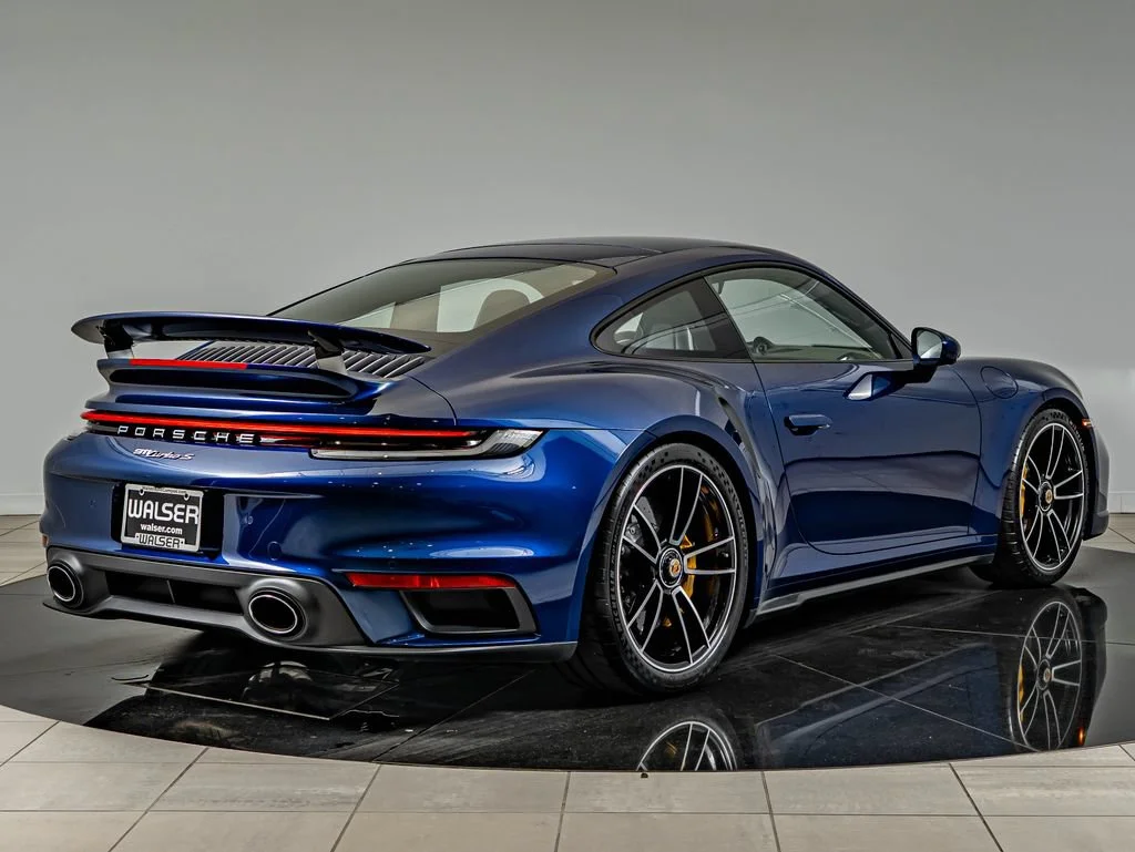 Certified Used 2021 Blue Porsche Turbo S image 8