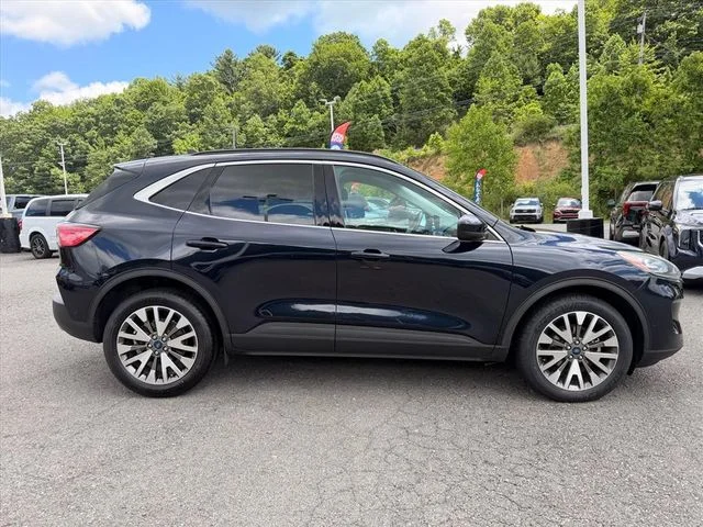 Used 2021 Blue Ford Titanium image 16