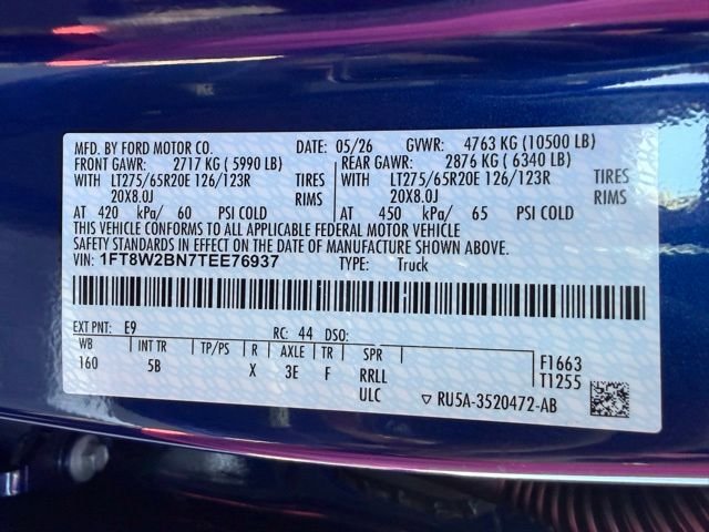 New 2026 Argon Blue Metallic Ford F-250® Lariat® image 47