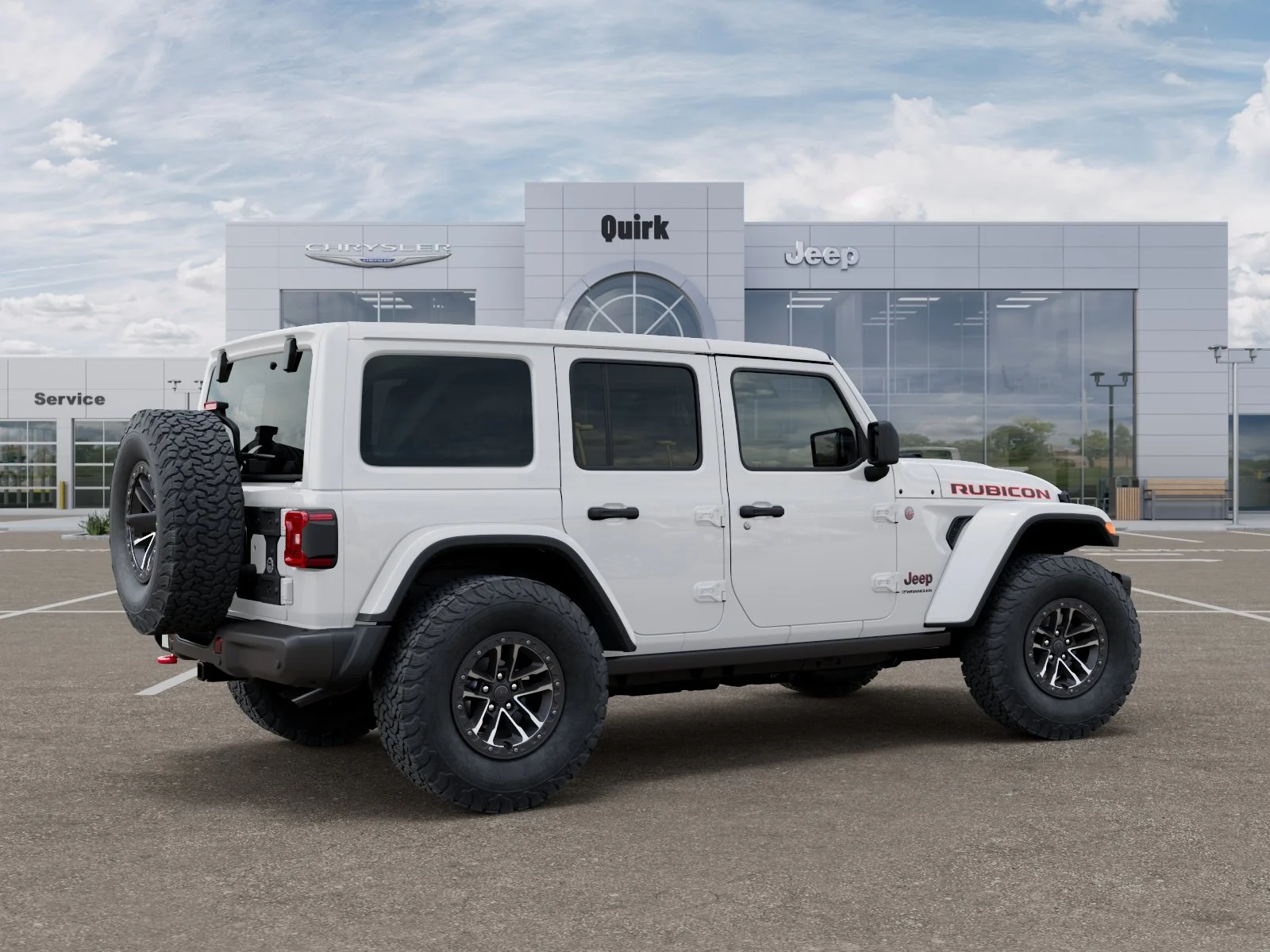New 2026 Bright White Clear-Coat Exterior Paint Jeep Rubicon X image 30
