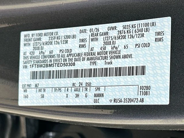 New 2026 Gray Metallic Ford Lariat image 21