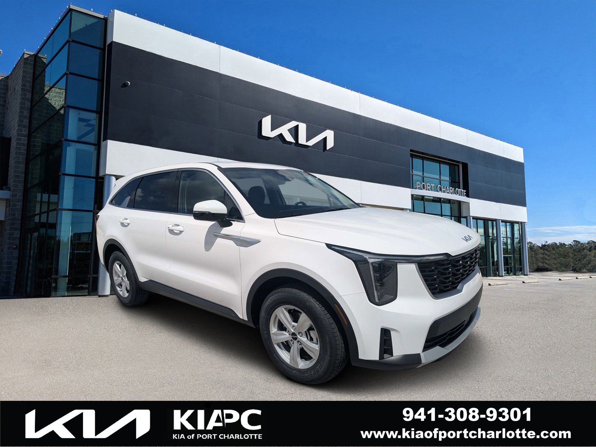 New 2026 Glacial White Kia LX image 1