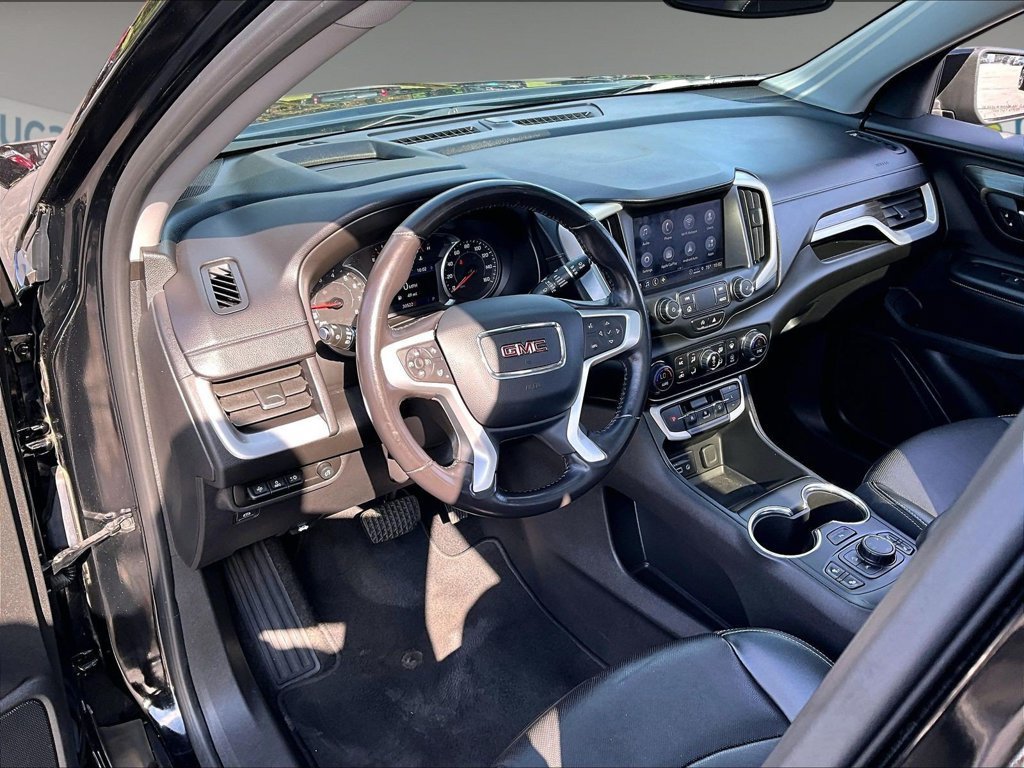 Used 2022 EBONY TWILIGHT METALLIC GMC SLT image 8