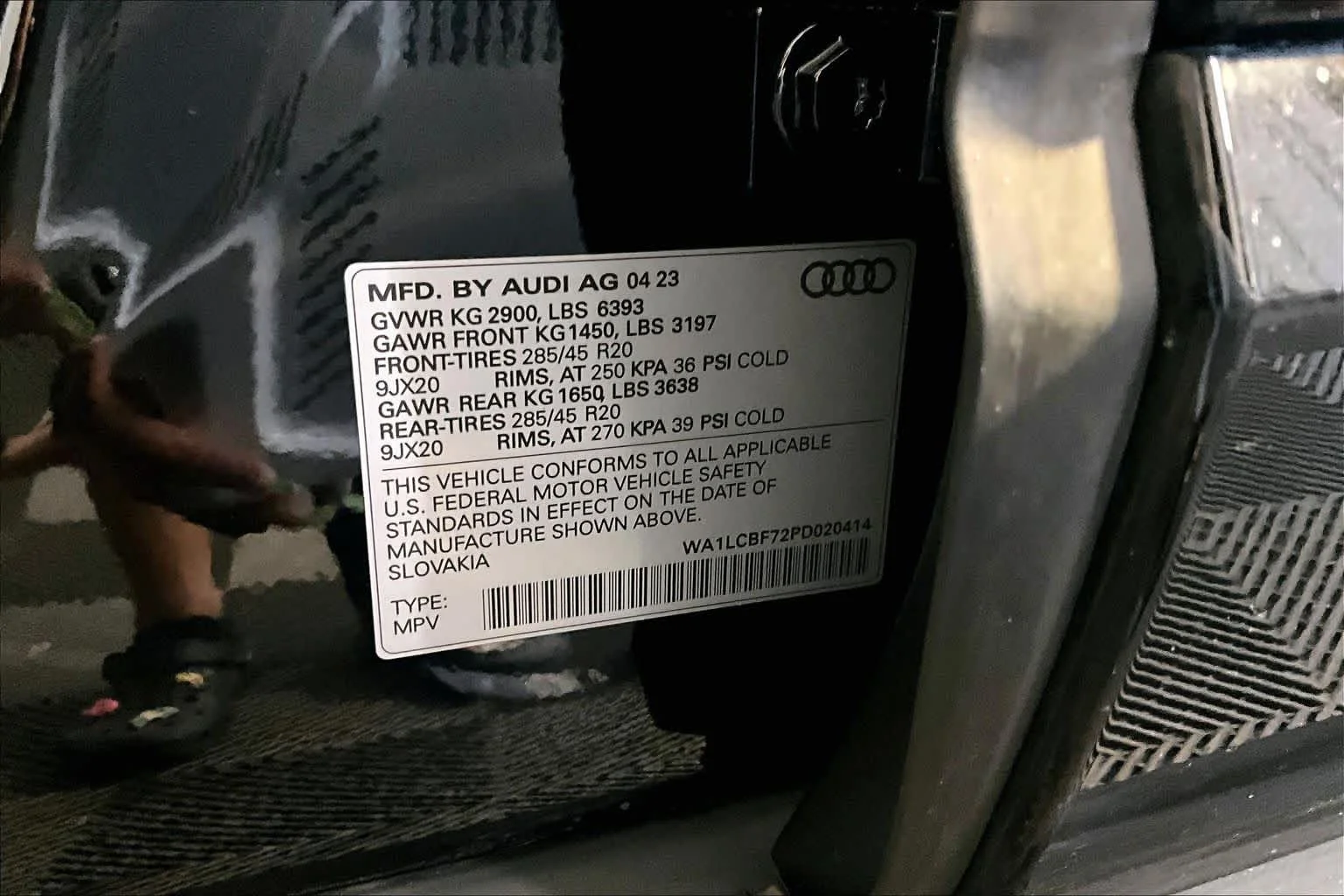 Used 2023 Mythos Black Metallic Audi Premium Plus image 34