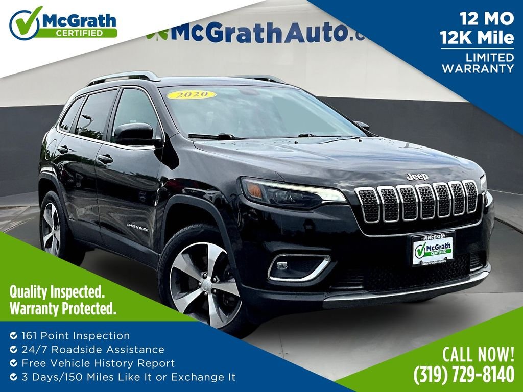 Used 2020 Black Jeep Limited image 1