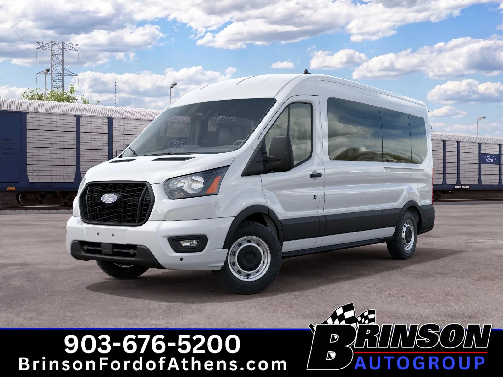 New 2027 Oxford White Ford Passenger Van XL image 2