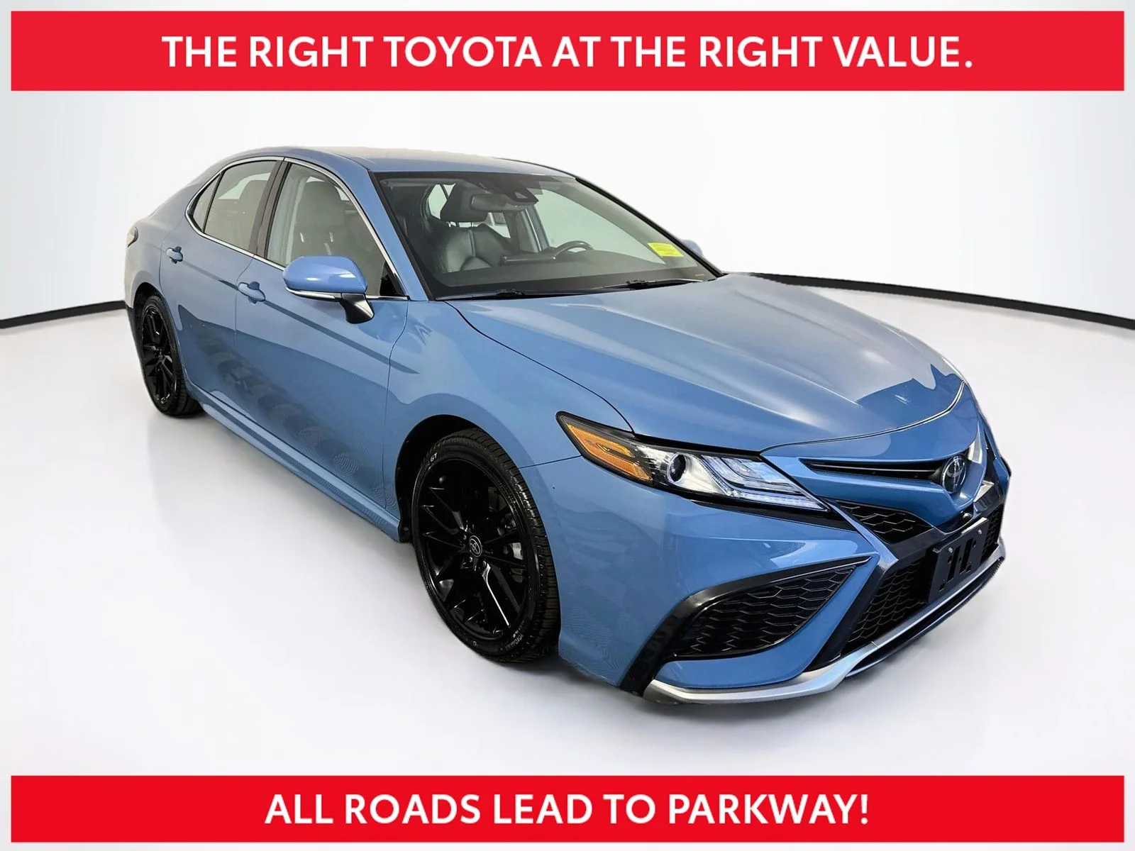 Certified Used 2024 Blue Toyota XSE image 1