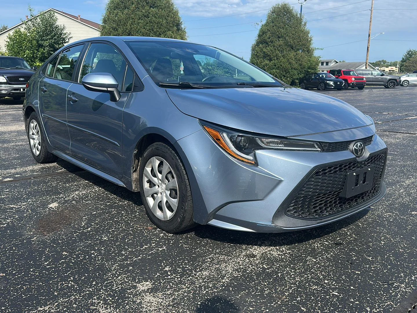 Used 2020 Celestite Gray Metallic Toyota LE image 3