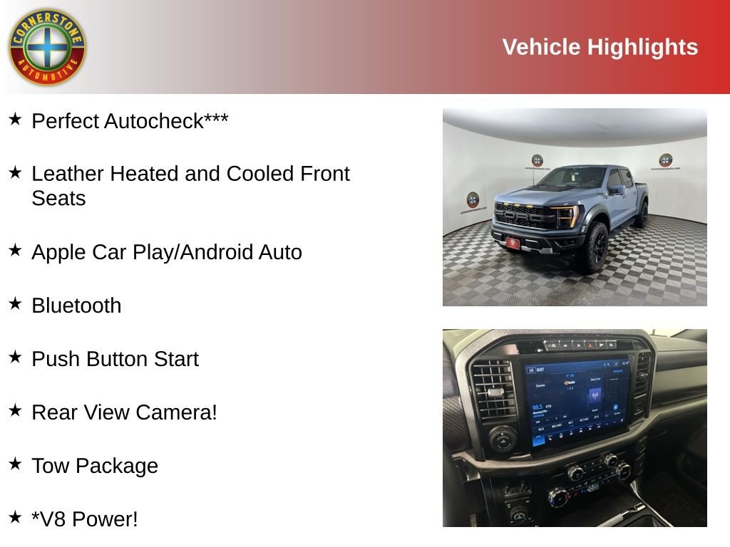 Used 2023 Ford F-150 Raptor with VIN 1FTFW1RG3PFD25697 for sale in Elk River, Minnesota