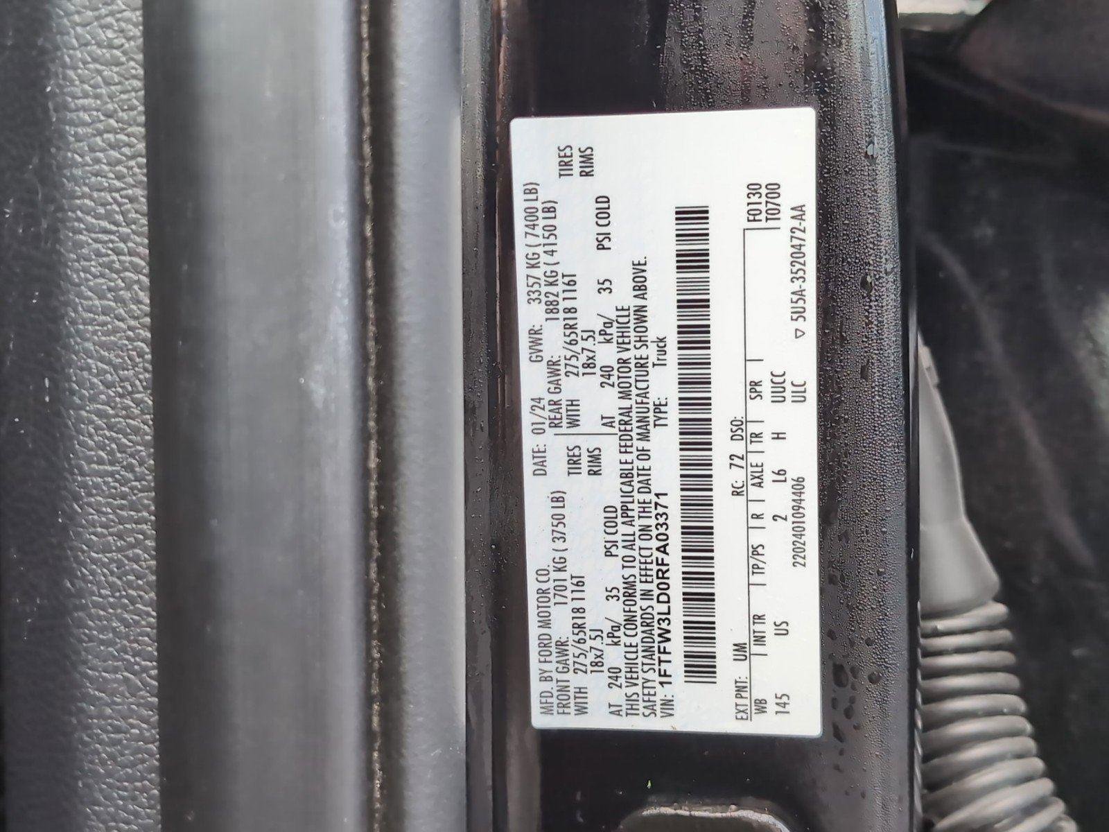 Used 2024 Agate Black Ford XLT image 10