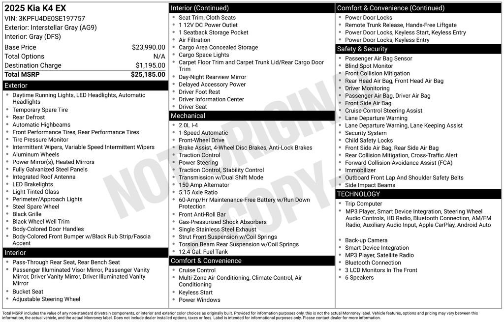 Used 2025 Gray Kia EX image 27
