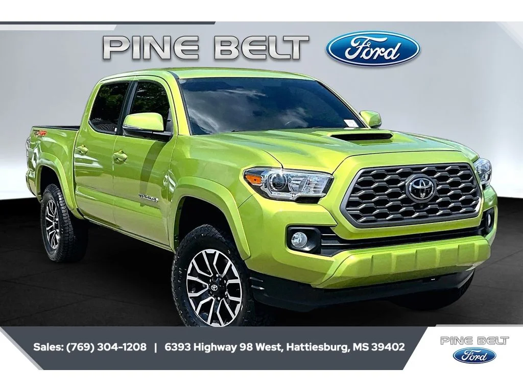 Used 2023 Electric Lime Metallic Toyota TRD Sport image 1