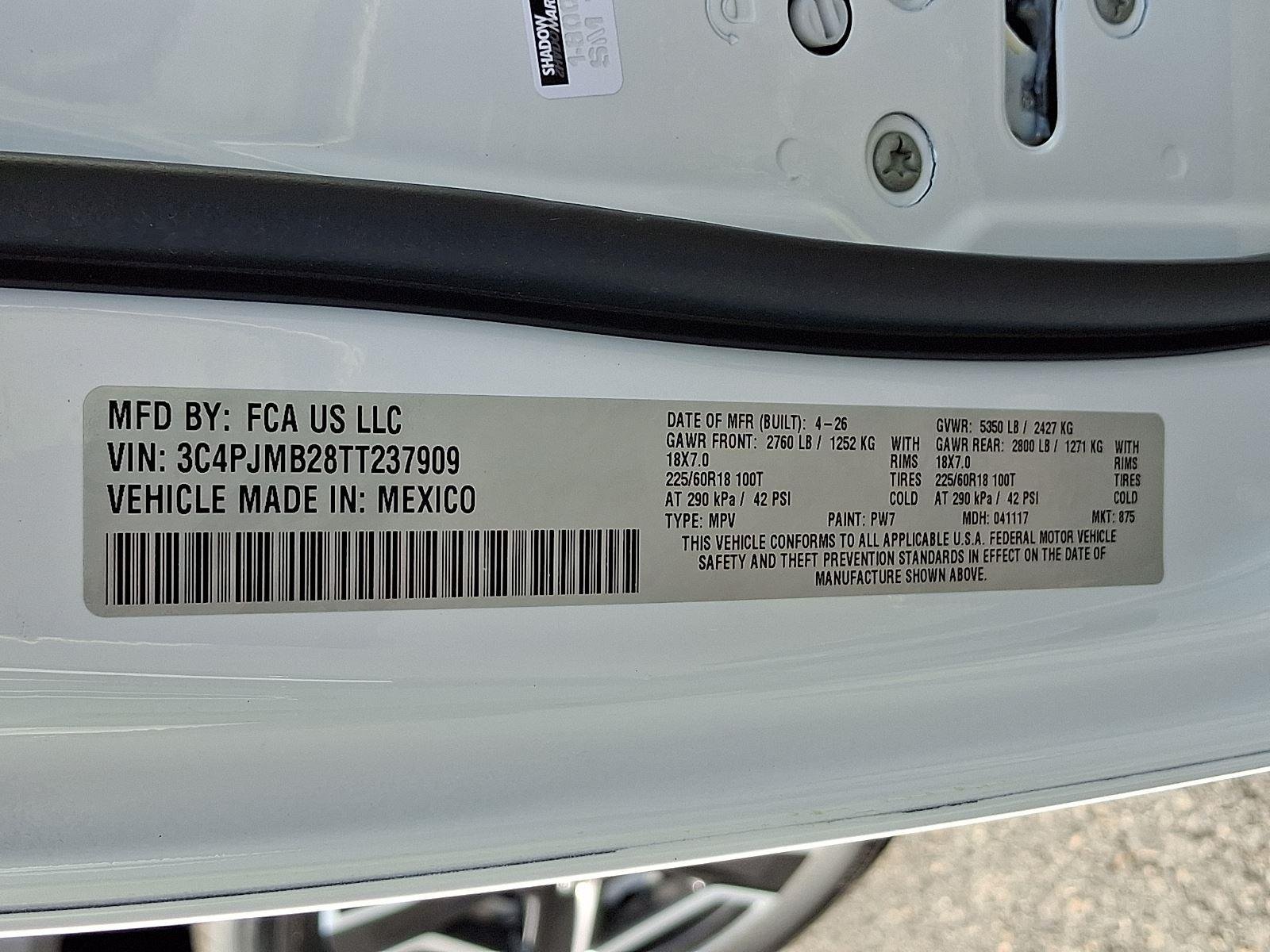 New 2026 Bright White Clear-Coat Exterior Paint Jeep Limited image 18