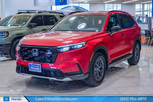 New 2026 Radiant Red Metallic Honda AWD TrailSport Hybrid image 3
