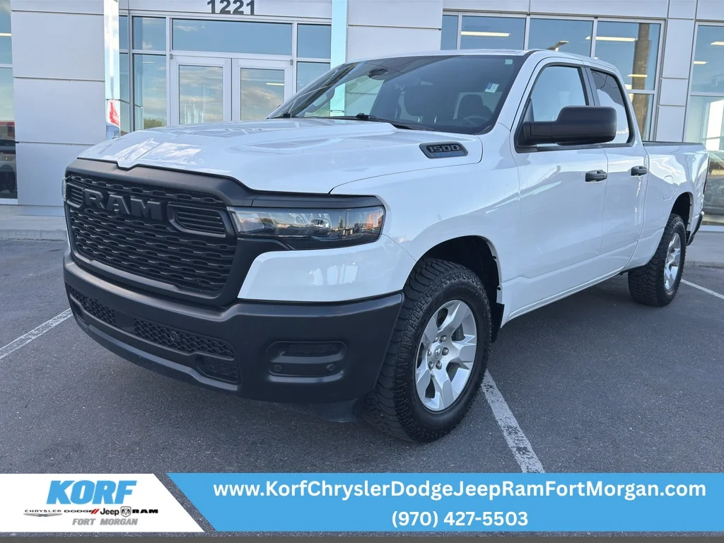 Used 2025 Bright White Clearcoat Ram Tradesman image 1