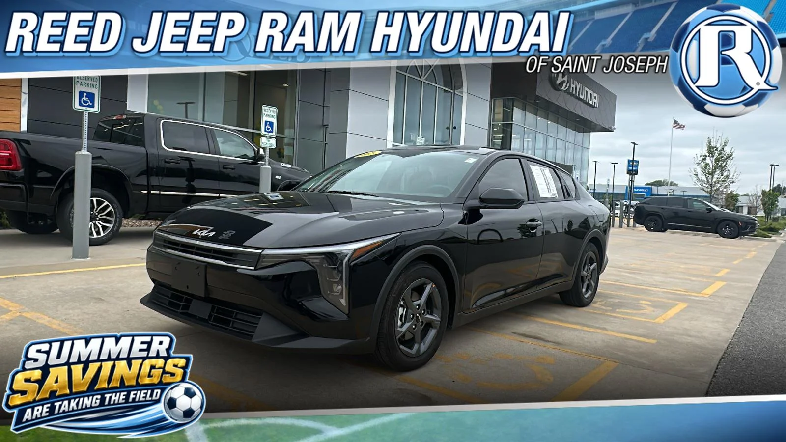Used 2025 Aurora Black Pearl Kia LXS image 1