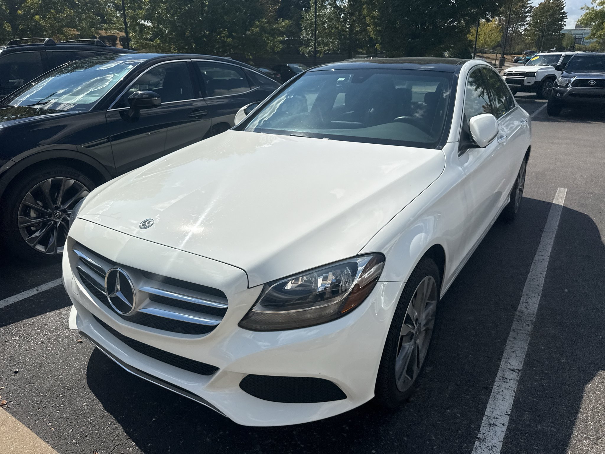 Used 2018 POLAR WHITE Mercedes-Benz C300 4MATIC® image 2