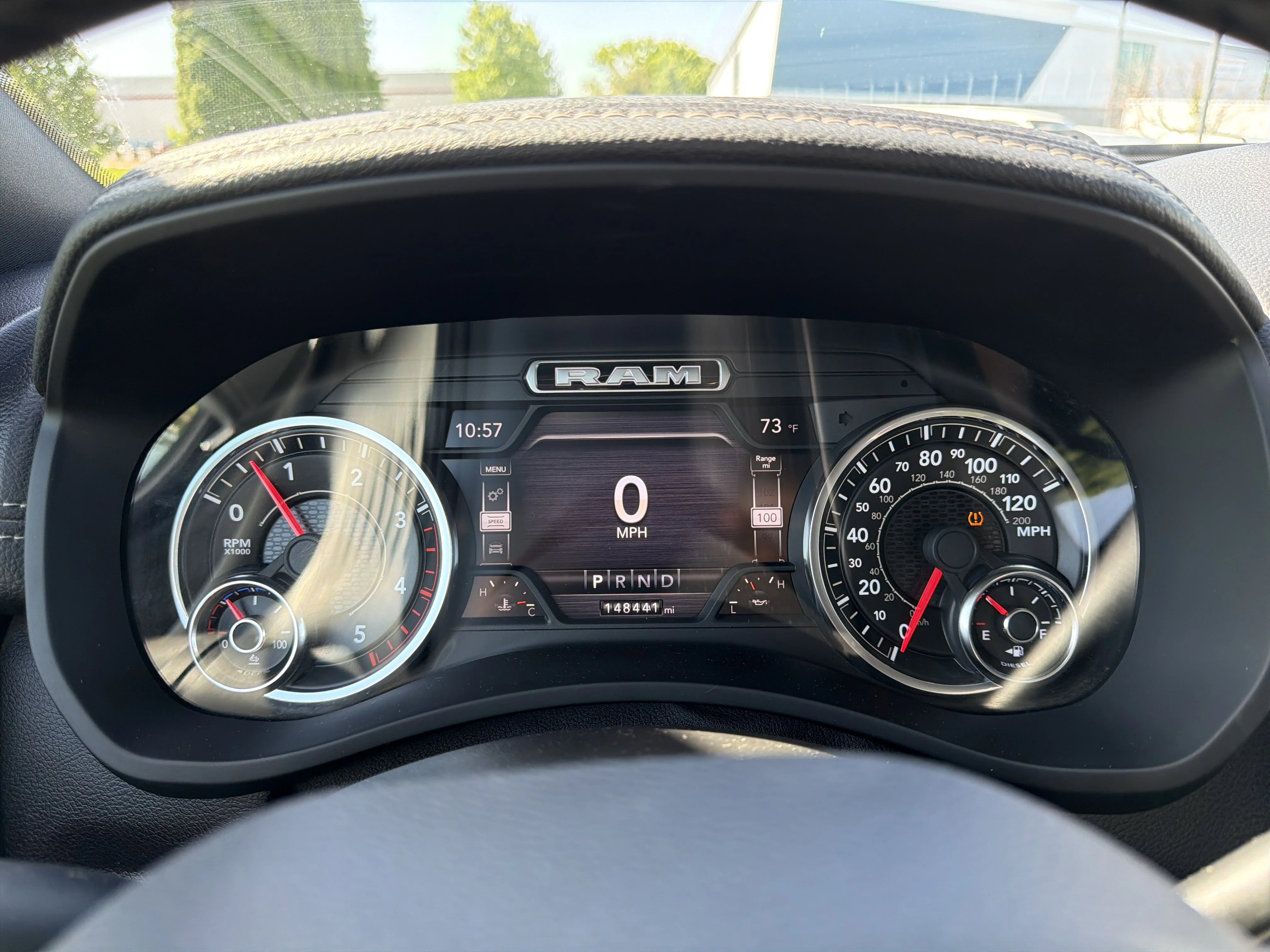 Used 2021 Diamond Black Crystal Pearlcoat Ram Laramie image 19