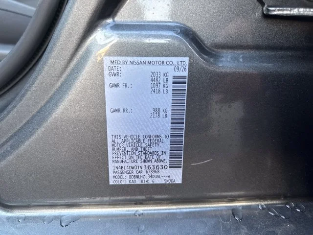 New 2026 Gun Metallic Nissan SV image 20