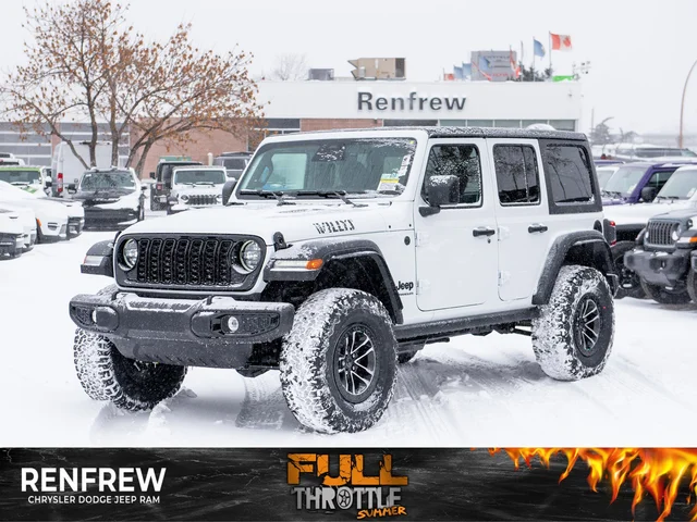 2026 Jeep Wrangler Willys* 4 Door 4x4, 35 Inch Tires, 4.56 Axle Ratio, Rock Rails