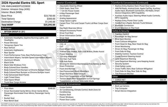 New 2026 Amazon Gray Hyundai SEL Sport image 31